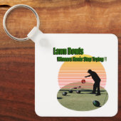 Lawn Bowl受賞者のデザイン、キーリング キーホルダー (正面)