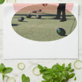 Lawn Bowl受賞者デザインTeatowel キッチンタオル (折り畳み)