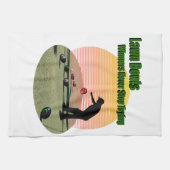 Lawn Bowl受賞者デザインTeatowel キッチンタオル (横)