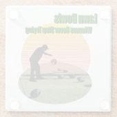Lawn Bowl The Winnersデザイン、Glass Coaster ガラスコースター (裏面)