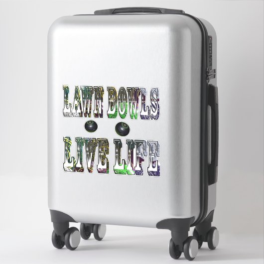Lawn Bowls Life Life ロゴ, シール (スーツケース)