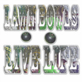 Lawn Bowls Life Life ロゴ, シール (正面)