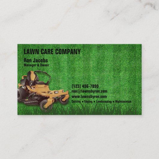 Lawn Care Company 名刺 (正面)