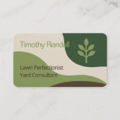 Lawn Care Garden Service Modern Minimalist Style 名刺 (正面)