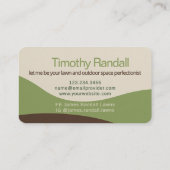 Lawn Care Garden Service Modern Minimalist Style 名刺 (裏面)