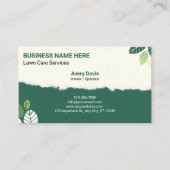 Lawn Care Gardening Services Landscaping Mowing 名刺 (正面)