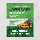 Lawn care grass lawn mower  チラシ (正面)
