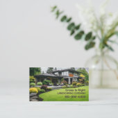 Lawn Care Landscaping Business Card Template 名刺 (スタンド正面)