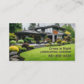 Lawn Care Landscaping Business Card Template 名刺 (正面)