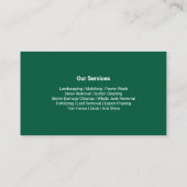 Lawn Care Landscaping Mowing Yard Work Grass 名刺 (裏面)