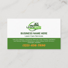 Lawn Care & Landscaping Services Logo Grass  名刺