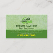 Lawn Care & Landscaping Services Logo Grass Mowing 名刺 (正面)