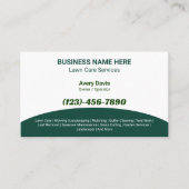 Lawn Care & Landscaping Services QR Code 名刺 (正面)