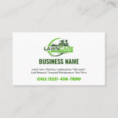 Lawn Care Logo Landscaping Mowing Yard work  名刺 (正面)