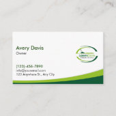 Lawn Care Logo Landscaping Service Landscaper 名刺 (正面)