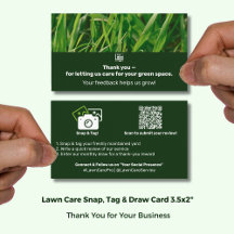 Lawn Care Logo Thank You Testimonial & Photo 