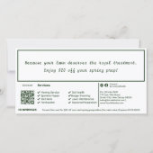 Lawn Care Maintenance Winter Gift Voucher Card (裏面)