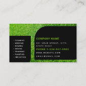 Lawn Care Photo Landscaping Mowing Business Logo 名刺 (裏面)