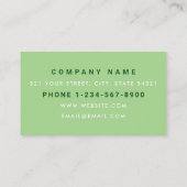 Lawn Care Repair Landscaping Mowing Business Logo 名刺 (裏面)