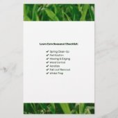 Lawn Care Service Business Invoice 便箋 (裏面)