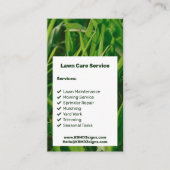 Lawn Care Service Green White Call Today 名刺 (正面)