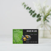 Lawn Care Service Landscaping Mowing Business Logo 名刺 (スタンド正面)
