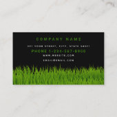Lawn Care Service Landscaping Mowing Business Logo 名刺 (裏面)
