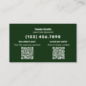 Lawn Care Service  Thank You & Review Combo 名刺 (裏面)