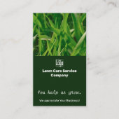 Lawn Care You Help Us Grow Appreciation 名刺 (正面)