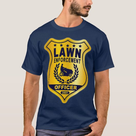 Lawn Enforcement Officer Landscape Gardener Tシャツ (正面)