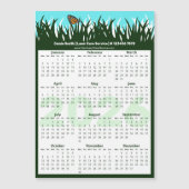 Lawn & Garden Maintenance Magnetic 2026 Calendar (正面)