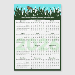 Lawn & Garden Maintenance Magnetic 2026 Calendar