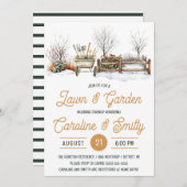 Lawn & Garden Wedding Shower, Bridal Shower 招待状 (正面/裏面)