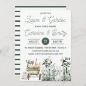 Lawn & Garden Wedding Shower, Bridal Shower 招待状 (正面/裏面)