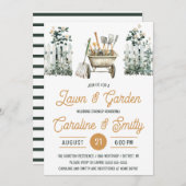 Lawn & Garden Wedding Shower, Bridal Shower 招待状 (正面/裏面)