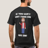 “Lawn Jr Tee – 調子乗るなら訴えてやる! Tシャツ (裏面)