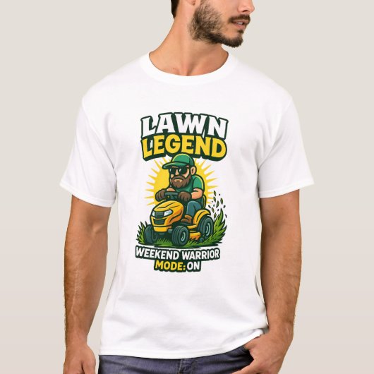 Lawn Legend – Weekend Warrior Mode: ON Tシャツ (正面)
