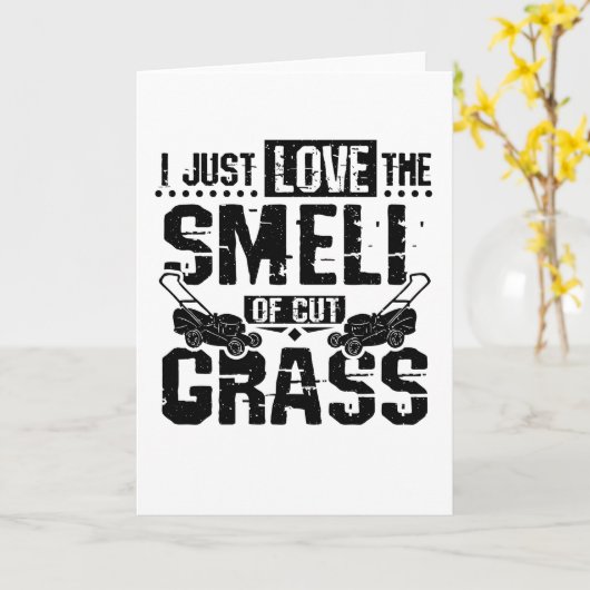 Lawn Mower Grass カード (黄色い花)