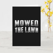 Lawn Mower Mowed The Lawn Gardening Lawn Mowing カード (黄色い花)