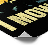 Lawn Mower Novelty For Men Women Kids Landscaper L ポスター (角)