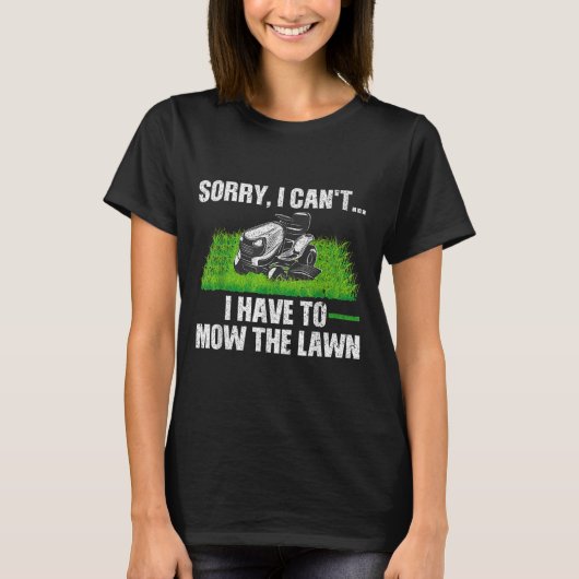 Lawn Mower Novelty For Men Women Kids Landscaper L Tシャツ (正面)