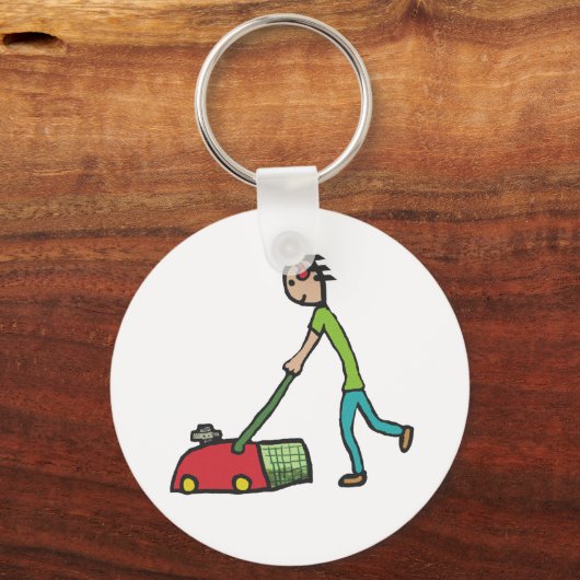 Lawn Mowing キーホルダー (裏面)