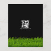 Lawn Mowing Cutting Services, Lawn Care Gold Logo チラシ (裏面)