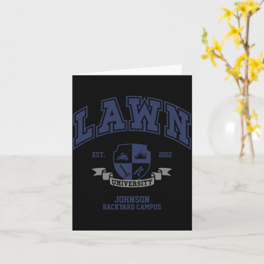 Lawn Mowing Funny Yard Work For Dad Grandpa  カード (黄色い花)