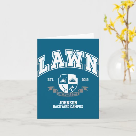 Lawn Mowing Funny Yard Work For Dad Grandpa _1 カード (黄色い花)