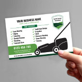 Lawn Mowing & Landscaping Business Marketing チラシ