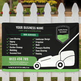 Lawn Mowing & Landscaping Business Marketing 横断幕