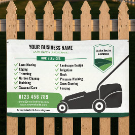 Lawn Mowing & Landscaping Business Marketing 横断幕