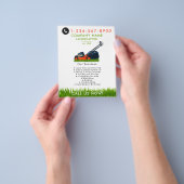 Lawn Mowing Landscaping Garden Lawn Care Modern チラシ (手)