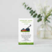 Lawn Mowing Landscaping Garden Lawn Care Modern 名刺 (スタンド正面)